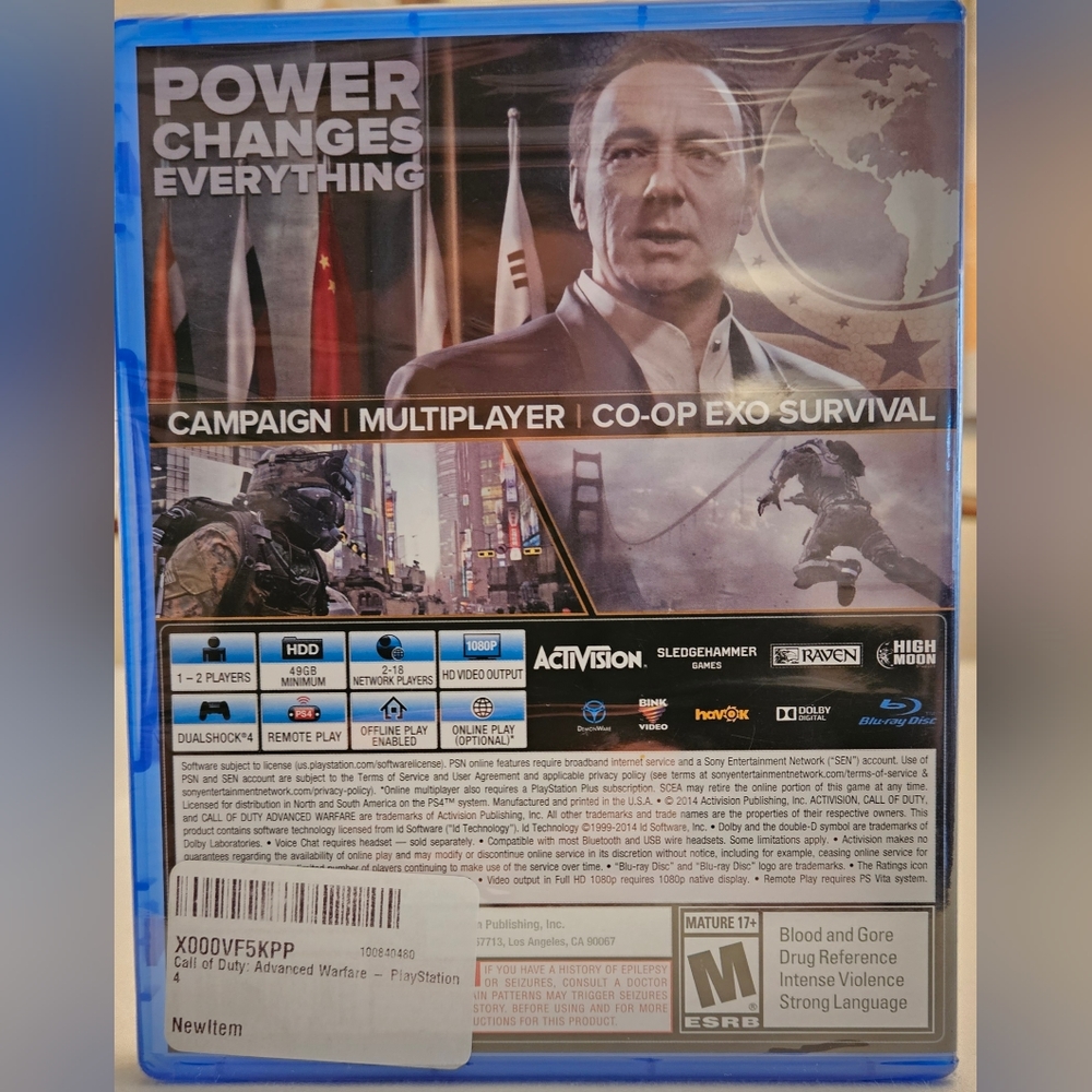 Call of Duty: Advanced Warfare PS4 game NWT - Picture 2 of 6